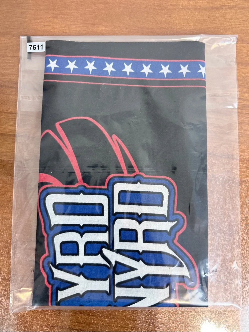 Vintage Lynyrd Skynyrd Black Graphic Bandana Scarf
